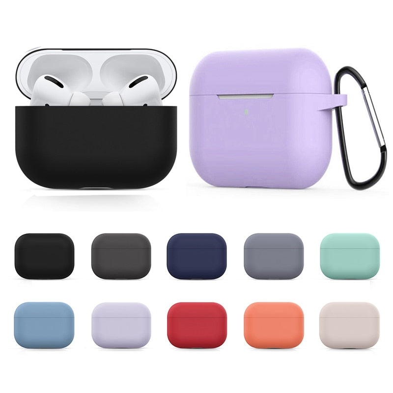 Soft Silicone Cases For Apple Airpods Pro 3 Protective Bluetooth Wireless Earphone Cover For Apple Air Pods Charging Box Bags